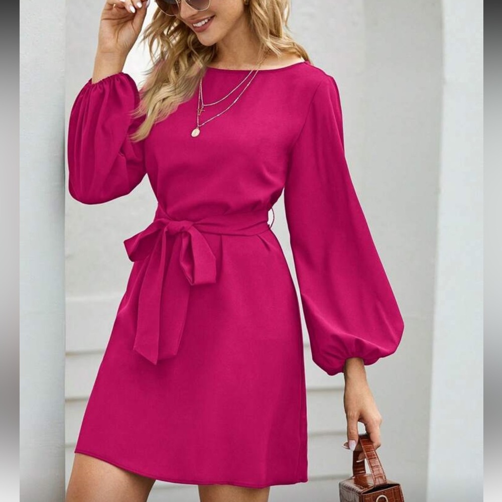 Elegant Pink Women's Dress